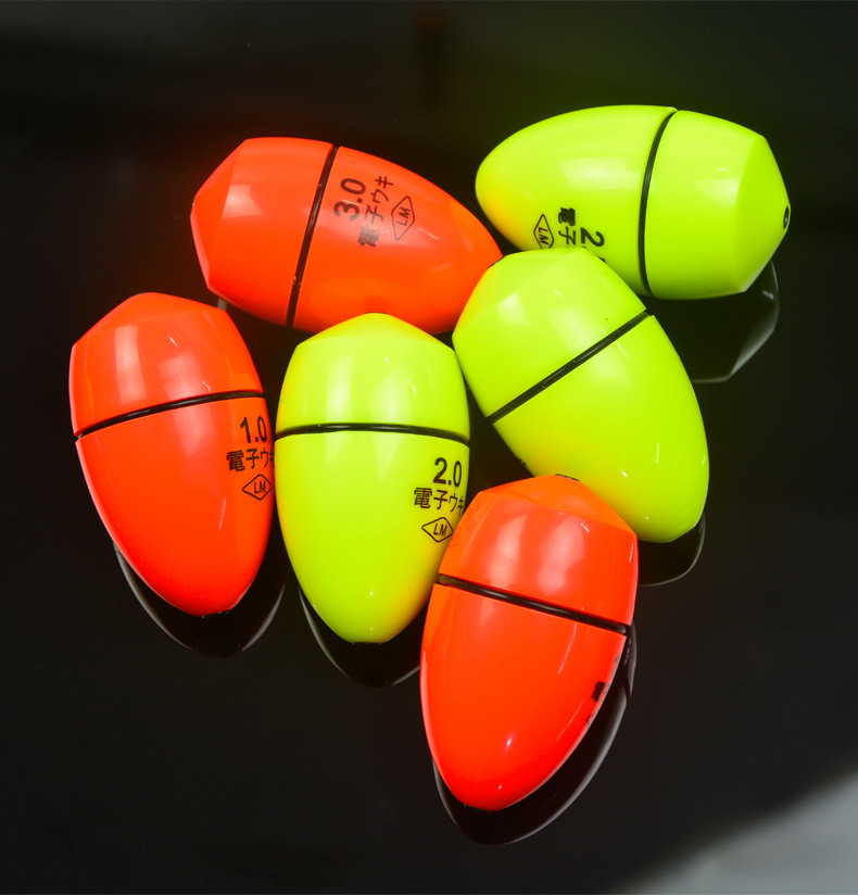 Onda flutuante eletrônica pesca em rocha com luz noturna flutuador eletrônico luz noturna flutuador acessórios de pesca equipamento de pesca