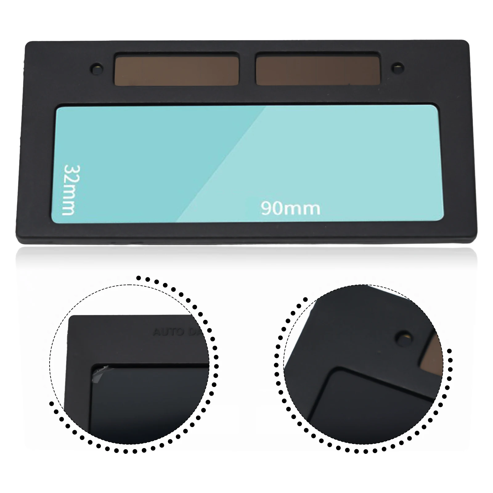Auto-Darkening เชื่อมเลนส์ 10.8*5 ซม.พลังงานแสงอาทิตย์ LiquidCrystal แว่นตาเครื่องเชื่อมป้องกันเลนส์พลังงานแสงอาทิตย์ LCD แว่นตา Darkening เลนส์