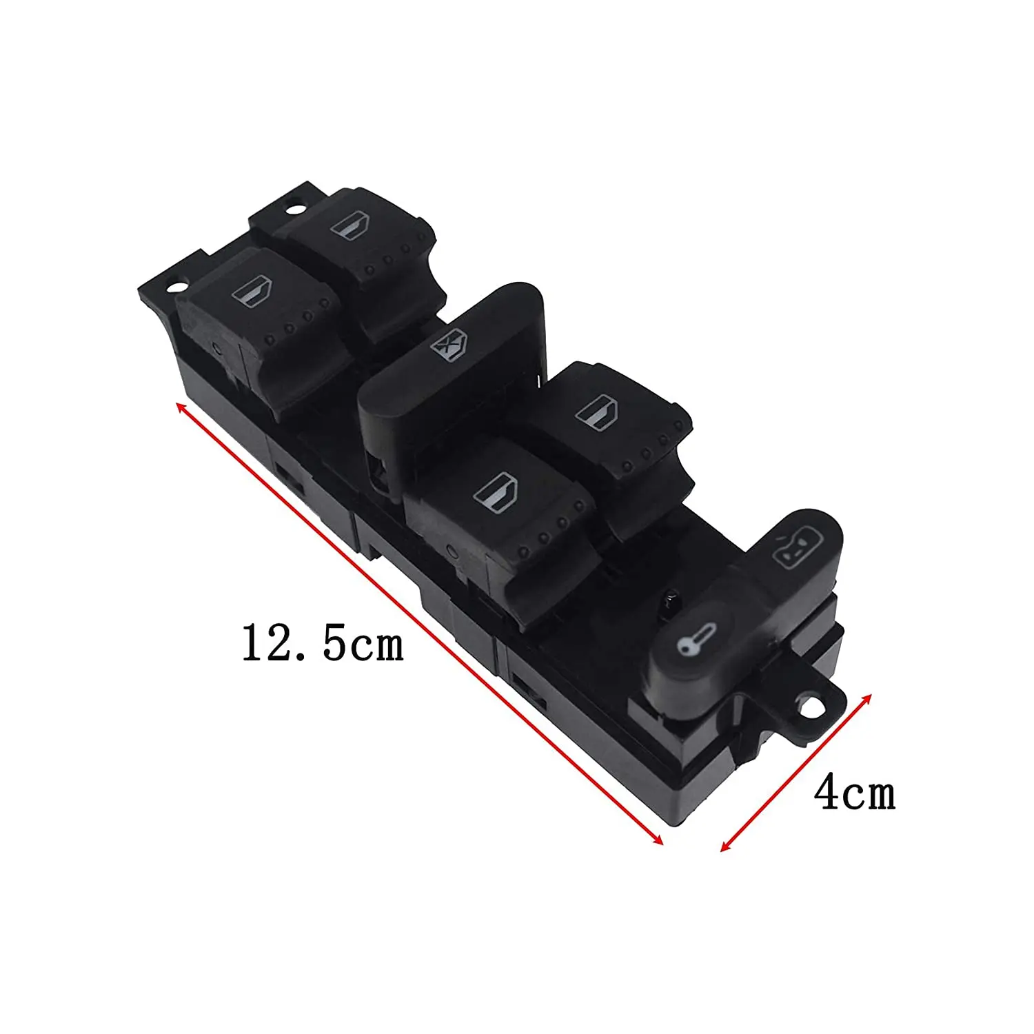 Botón elevador de interruptor de ventana para Jetta Golf Bora Passat B5 Seat Leon Toledo 1999 2000 2001 2002 2003 2004 2005 2006 1J4 959 857D