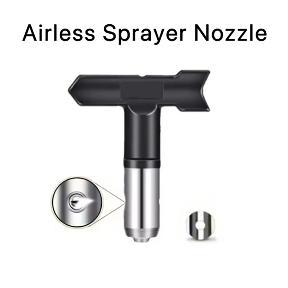 1PCS Spray Head, Reversible Airless Nozzle, Black, Suitable For Airless Sprayer