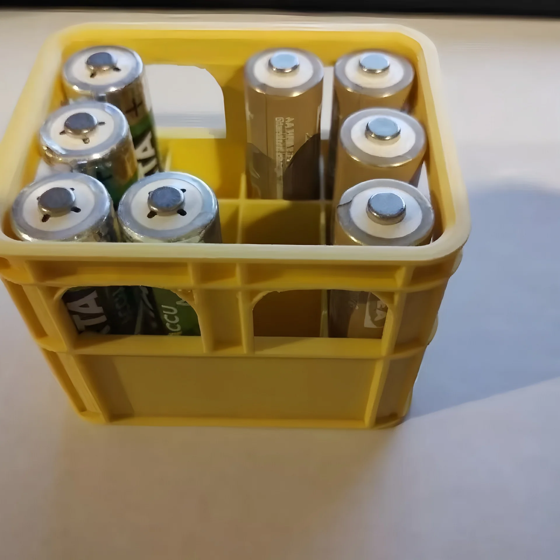 Pudełko na baterie drukowane w technologii 3D, DIY, skrzynia na piwo nr... 5 Aa Nie. Pojemnik na baterie Aaa, możliwość układania w stosy, koszyk do przechowywania