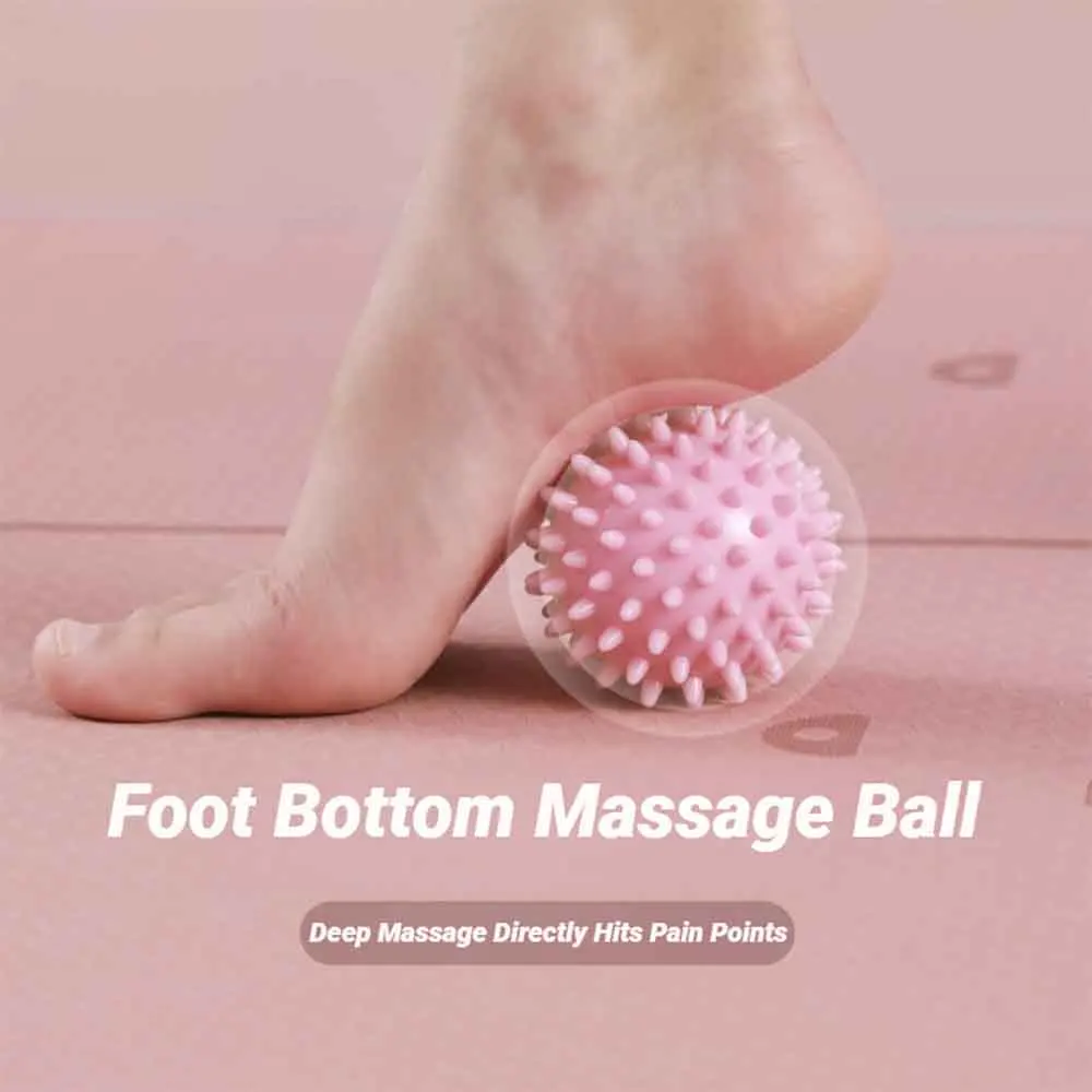 หลายสีนวดนวด Spiky เนื้อเยื่อลึก Trigger Point กล้ามเนื้อบรรเทาอาการปวดทนทาน Hedgehog Fascia Ball