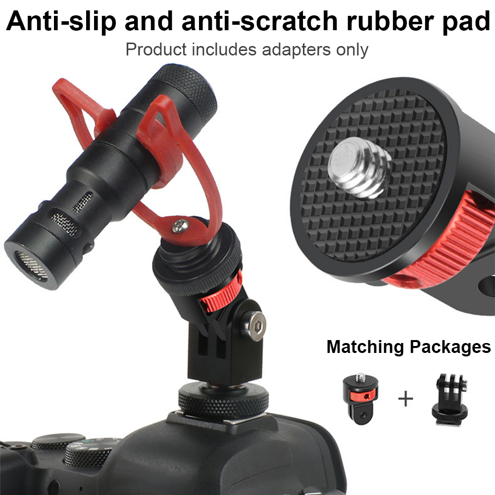 360 ° drehbar Zoll für Gopro Hero 12 11 10 9 Schrauben Mini Stativ Adapter Mount CNC für Insta360 eine x3 x2 Xiaomi 4k Kamera