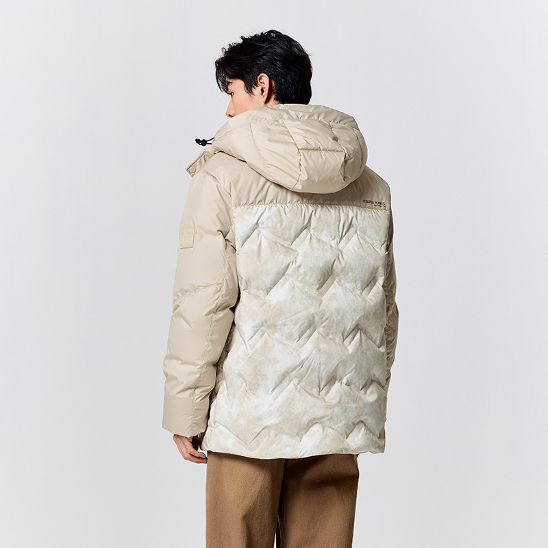 Semir Daunen jacke Männer mittellanger loser Kapuzen mantel im Winter-Outdoor-Arbeits kleidung