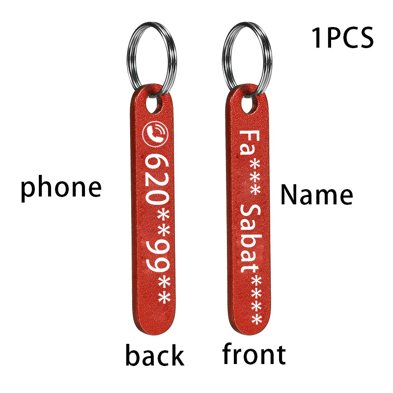 LLavero personalizado de moda, llavero personalizado con nombre, número de teléfono, regalo para llavero antipérdida, accesorios