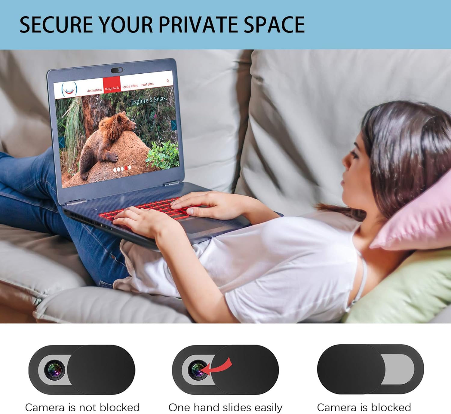 10 - 20 PCS เลนส์โทรศัพท์เลื่อนเว็บแคมแล็ปท็อปกล้อง Slider โทรศัพท์ Antispy สําหรับ iPad PC MacBook แท็บเล็ตเลนส์สติกเกอร์ความเป็นส่วนตัว