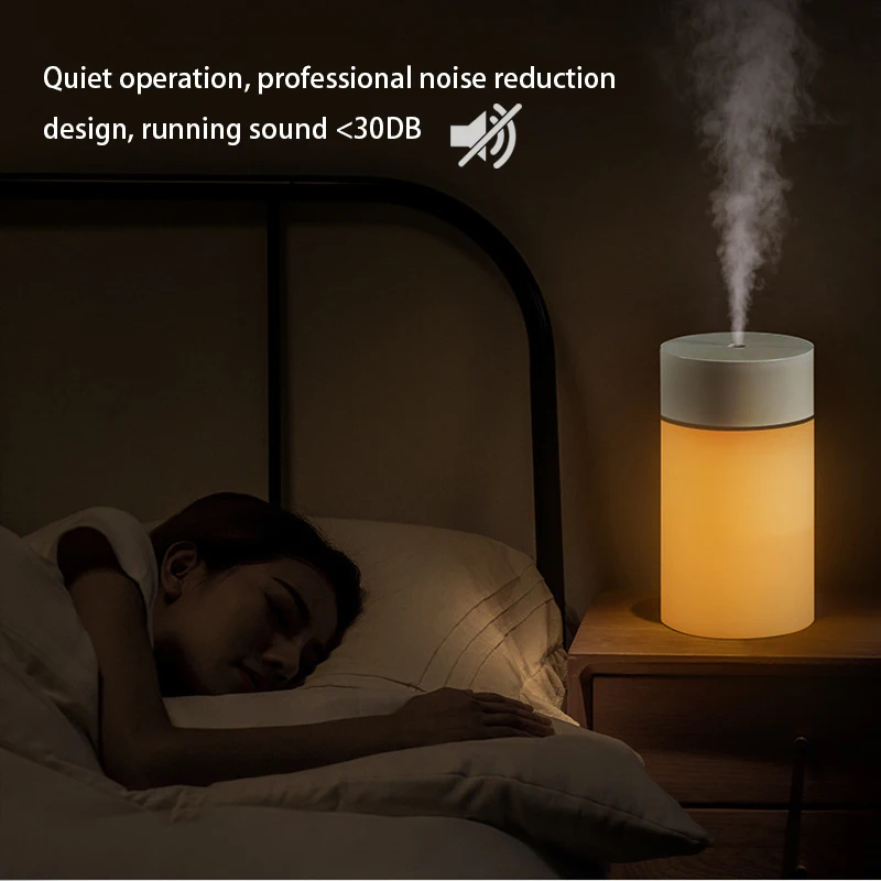 260ML USB Siêu Âm Thanh Máy Tạo Độ Ẩm Không Khí Đèn LED Mini Máy Khuếch Tán Tinh Dầu Xe Máy Lọc Thơm Anion Phun Sương Tạo Với Lãng Mạn ánh Sáng