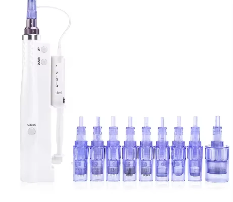 2024 ขายร้อนไฟฟ้าไร้สาย Hydra Injector Microneedle Derma ปากกาสําหรับ Anti Aging