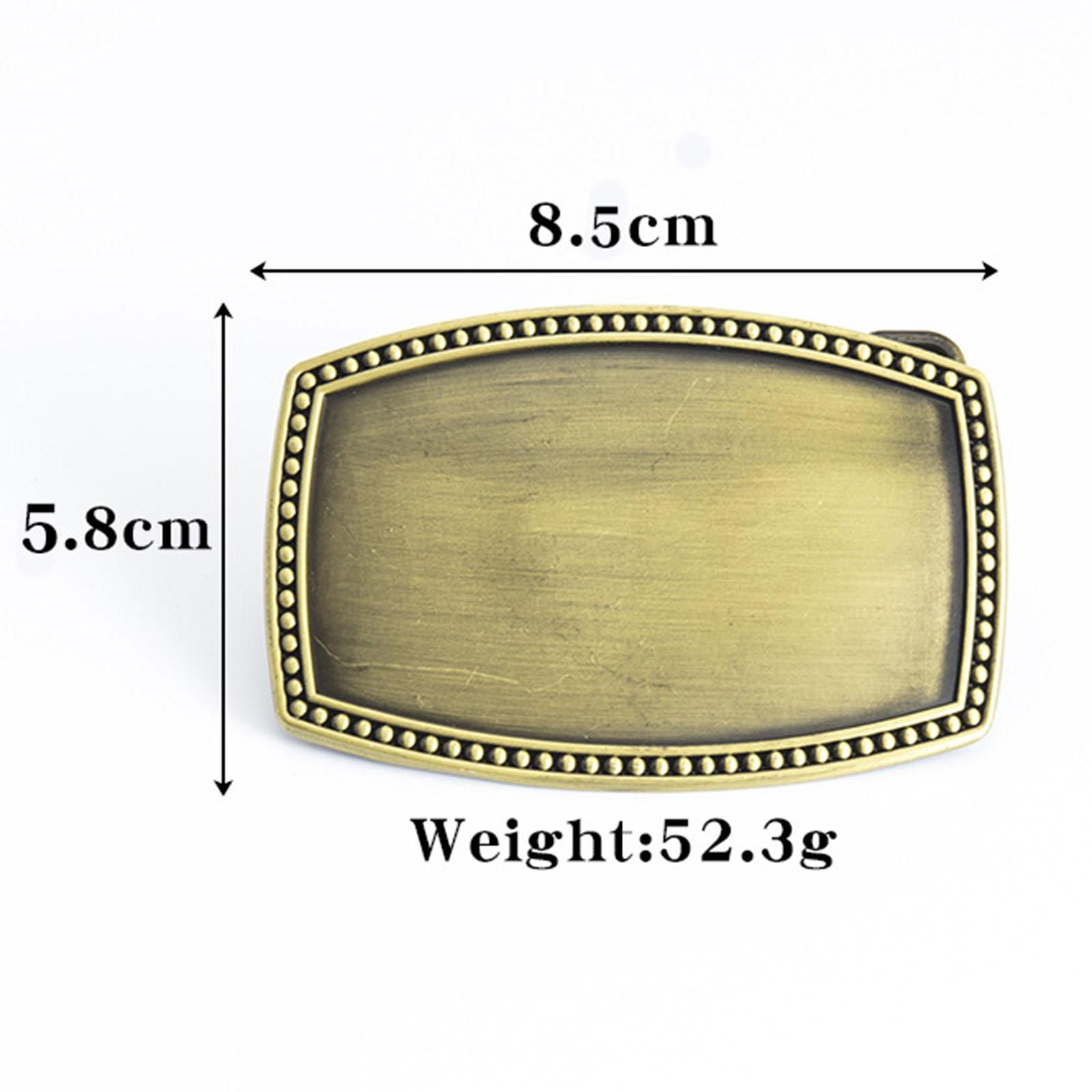 Belt Buckle Blank DIY Rectangle Western Rodeo Belt Buckles for Women Men