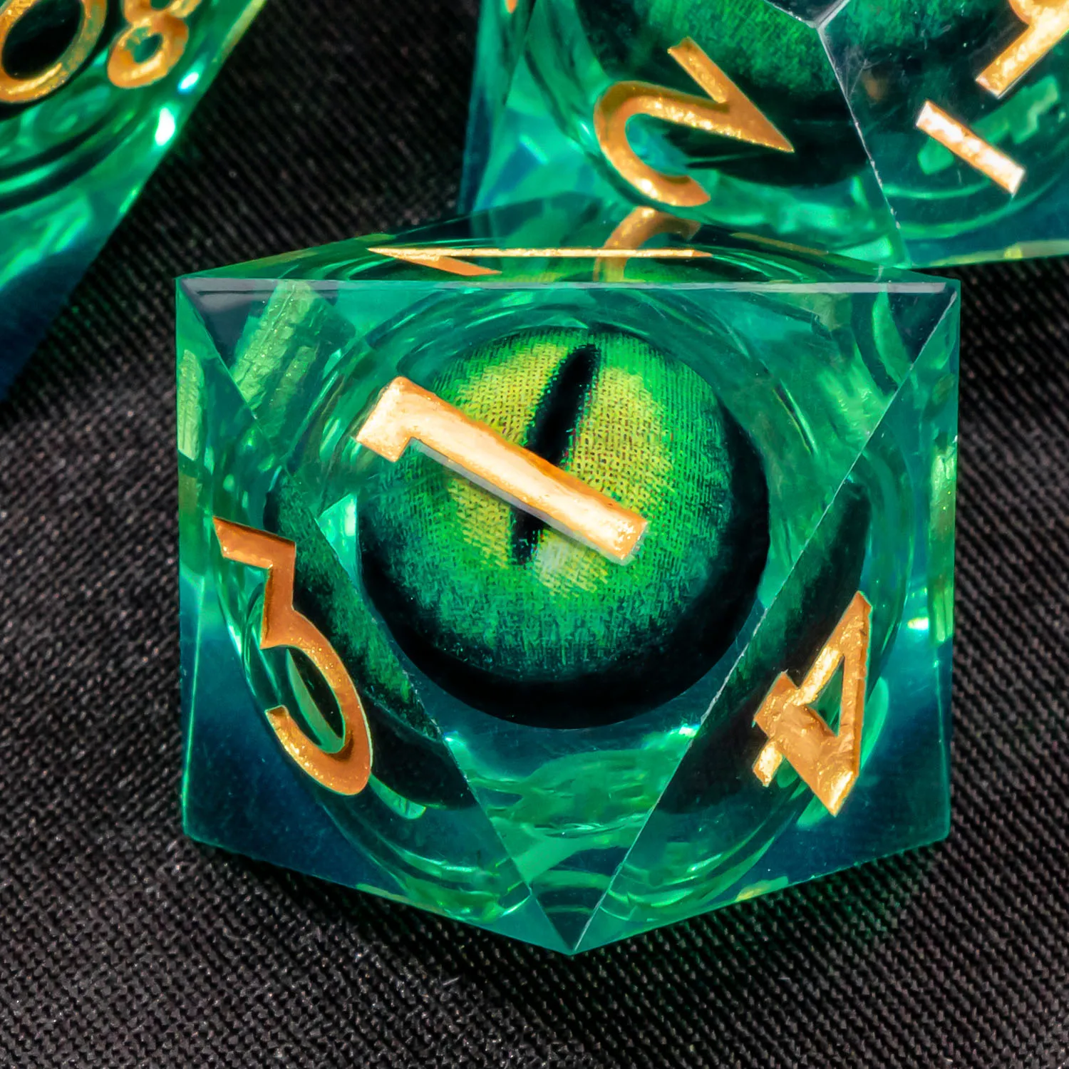 DND Liquid Core D&D dobbelstenen set, scherpe rand hars kerker en Dragon dobbelstenen, rollenspel RPG D en D dobbelstenen D20 D12 D10 D8 D6 D4