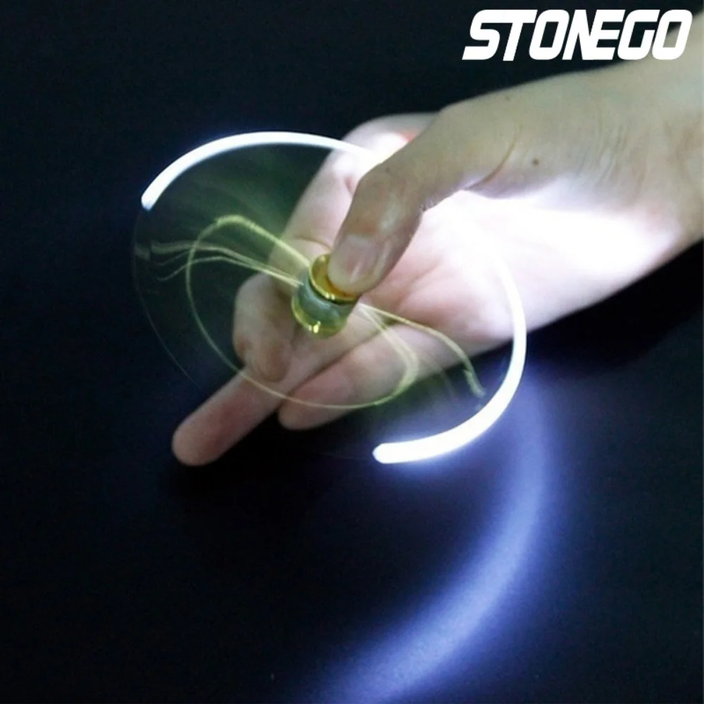 STONEGO-Bolígrafo giratorio para aliviar el estrés, giroscopio Stonego, bola ligera de descompresión, forma de dedo, giroscopio, escritura