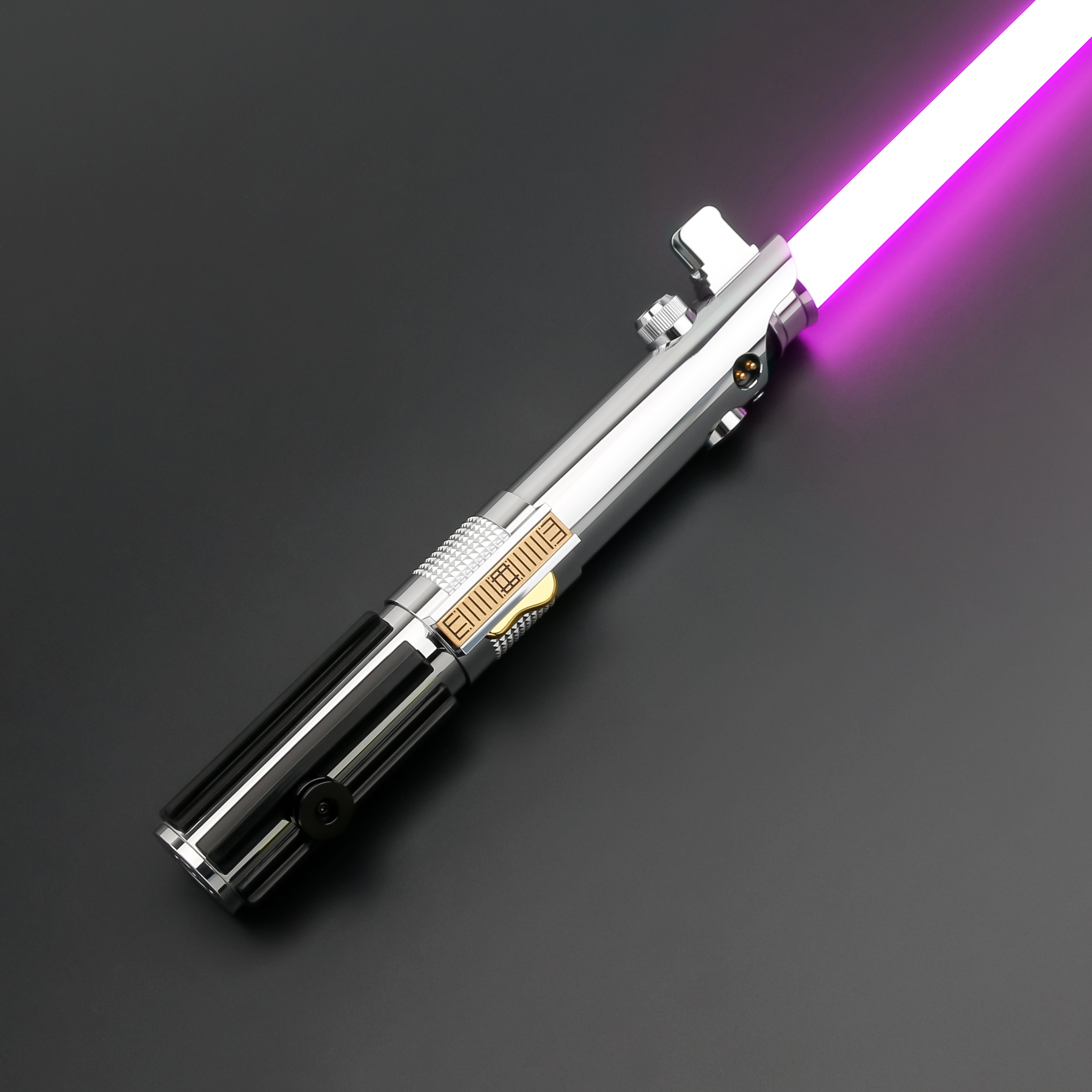 TXQSABER Anakin Lichtschwert Halloween Laser Pixel Board RGB Smooth Swing Metallgriff mit LED-Streifen Klinge SDCard Proffie
