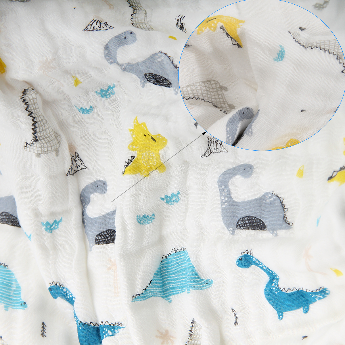 Babydecke aus Baumwolle, 6-lagig, Cartoon-Stil, reine Baumwolle, für Neugeborene, Jungen und Mädchen, Bettwäsche, Decke