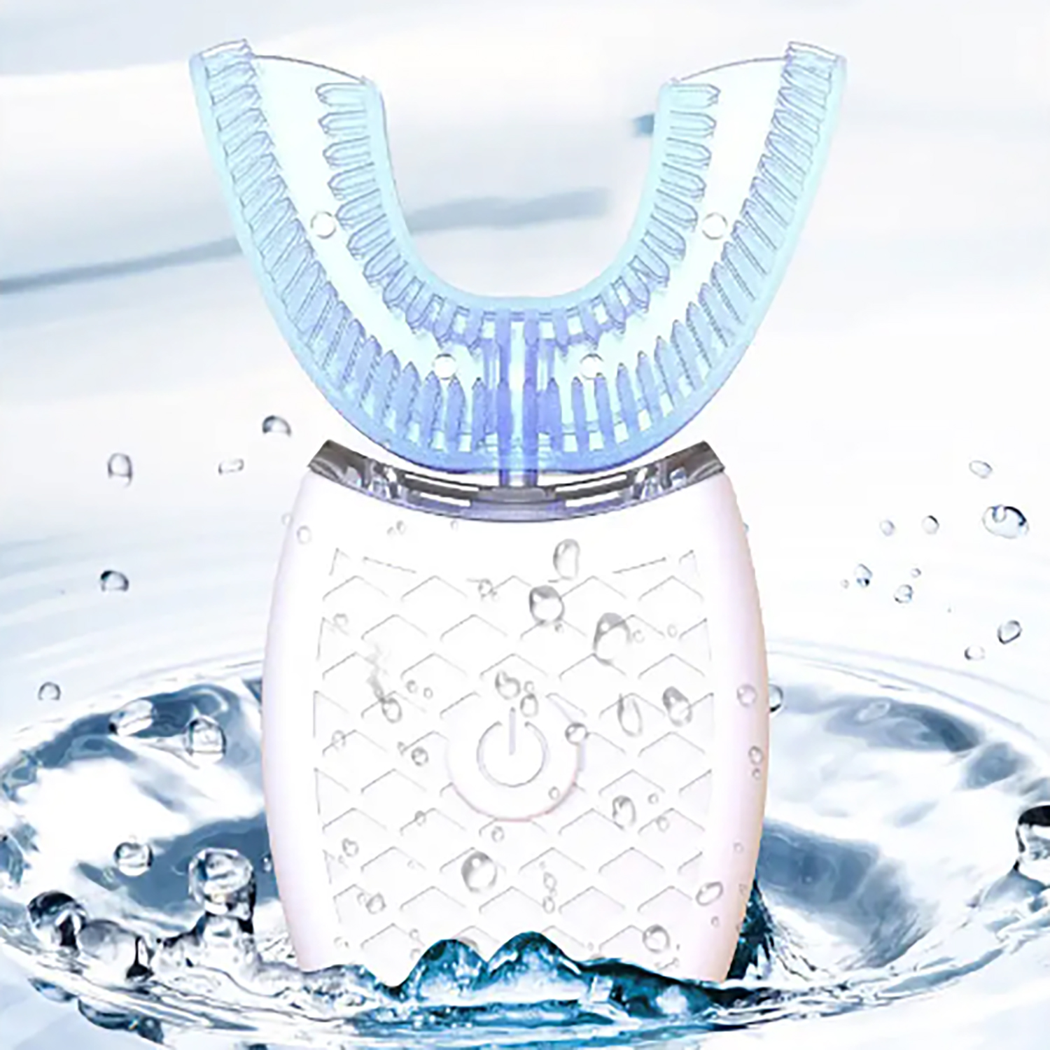 Escova de dentes tipo U 360 graus Cabeça de silicone inteligente Escova de dentes elétrica sônica Carga USB automática Escova de dentes à prova d'água