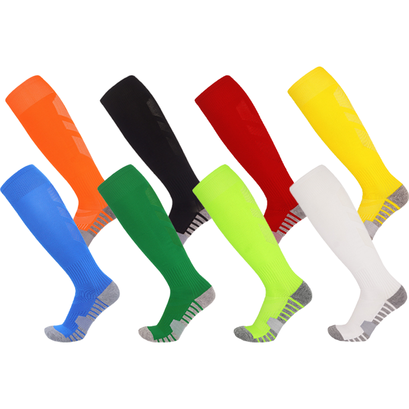 Calcetines de fútbol a rayas blancas y negras para hombres, adolescentes, niños, niños, sobre la pantorrilla, béisbol, Rugby, calcetines atléticos, mujeres y niñas