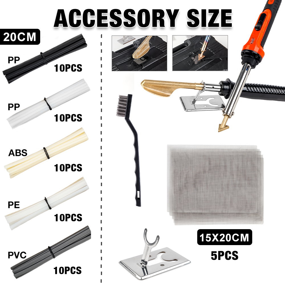 50W / 100W Home Leather Ironing Tool Crack Repair Smoothing Tool Repair Plastic Soldering Iron Car Bumper Welding Machine,Tools