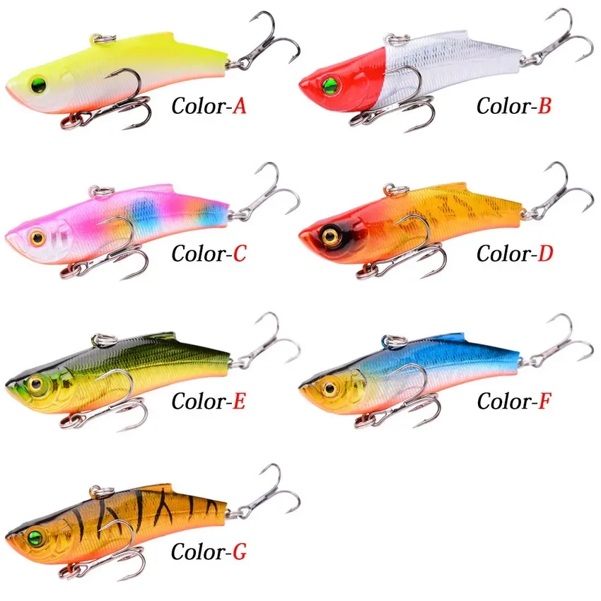 Aorace 1 Mùa Đông Băng Dụ 7Cm/18G Chìm Cau Nhân Tạo Rattlin Rung VIB Mồi crankbait Treble Móc Câu