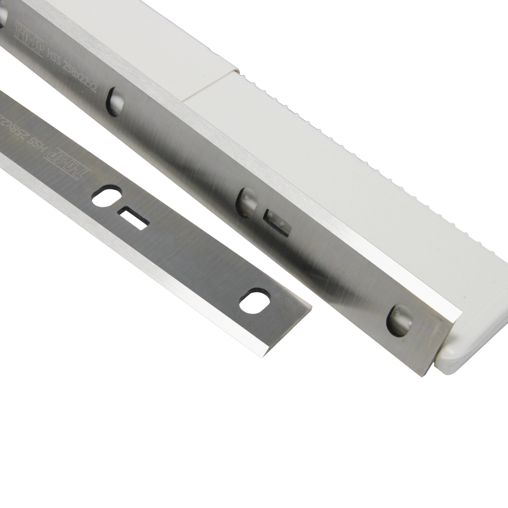 TASP HSS Lama per pialla per legno Coltello spessore 258 x 22 x 2 mm per Scheppach HMS1080 1050 1070 Bernardo PT-250 Kity DRA 260