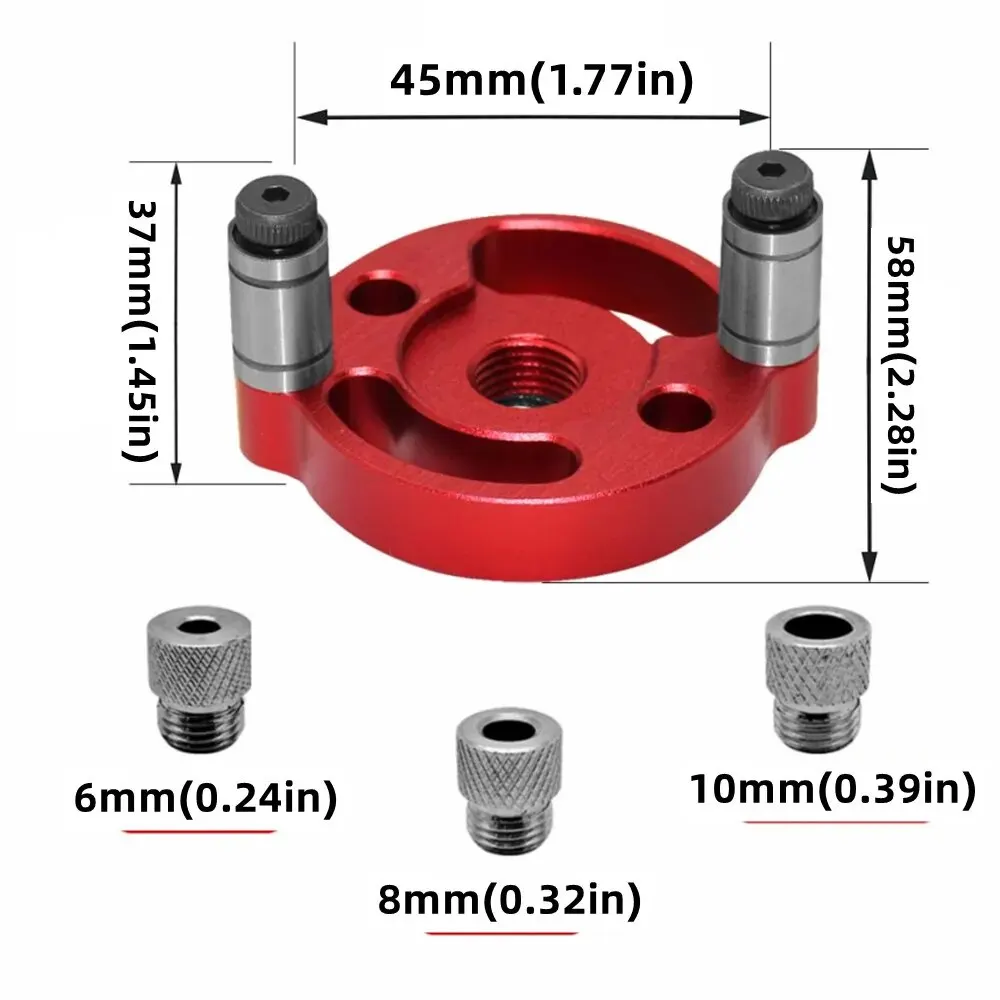 ไม้ Pocket Hole Jig 6/8/10 มม.Self-centering แนวตั้ง Doweling Jig เจาะท่องเที่ยวสําหรับ Locator Hole Puncher ช่างไม้เครื่องมือ