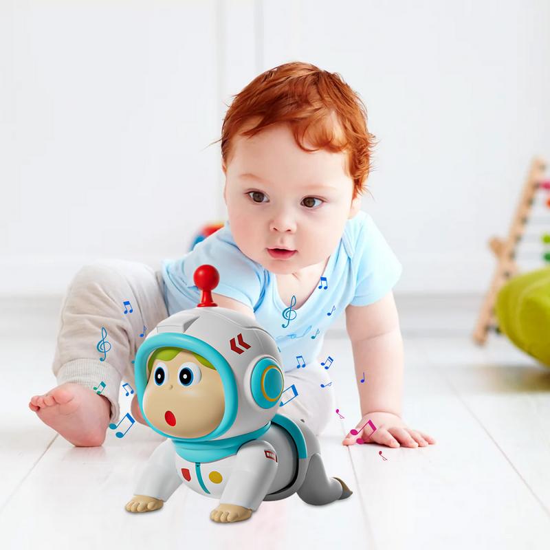 Electric Crawling Toys Developmental Crawling Toy With Head Teether Learning-Education Toys For 0-3 Years Old Toddler For Kids