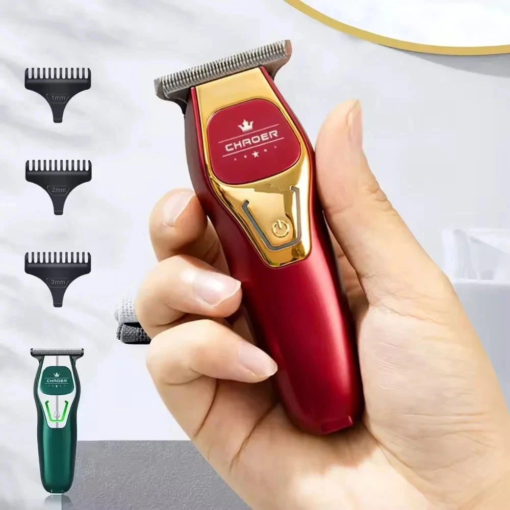 Aparador de cabelo mini portátil máquina de cortar cabelo elétrica recarregável pequena máquina de cortar cabelo cabeça careca aparador de cabelo barbeiro barbeador