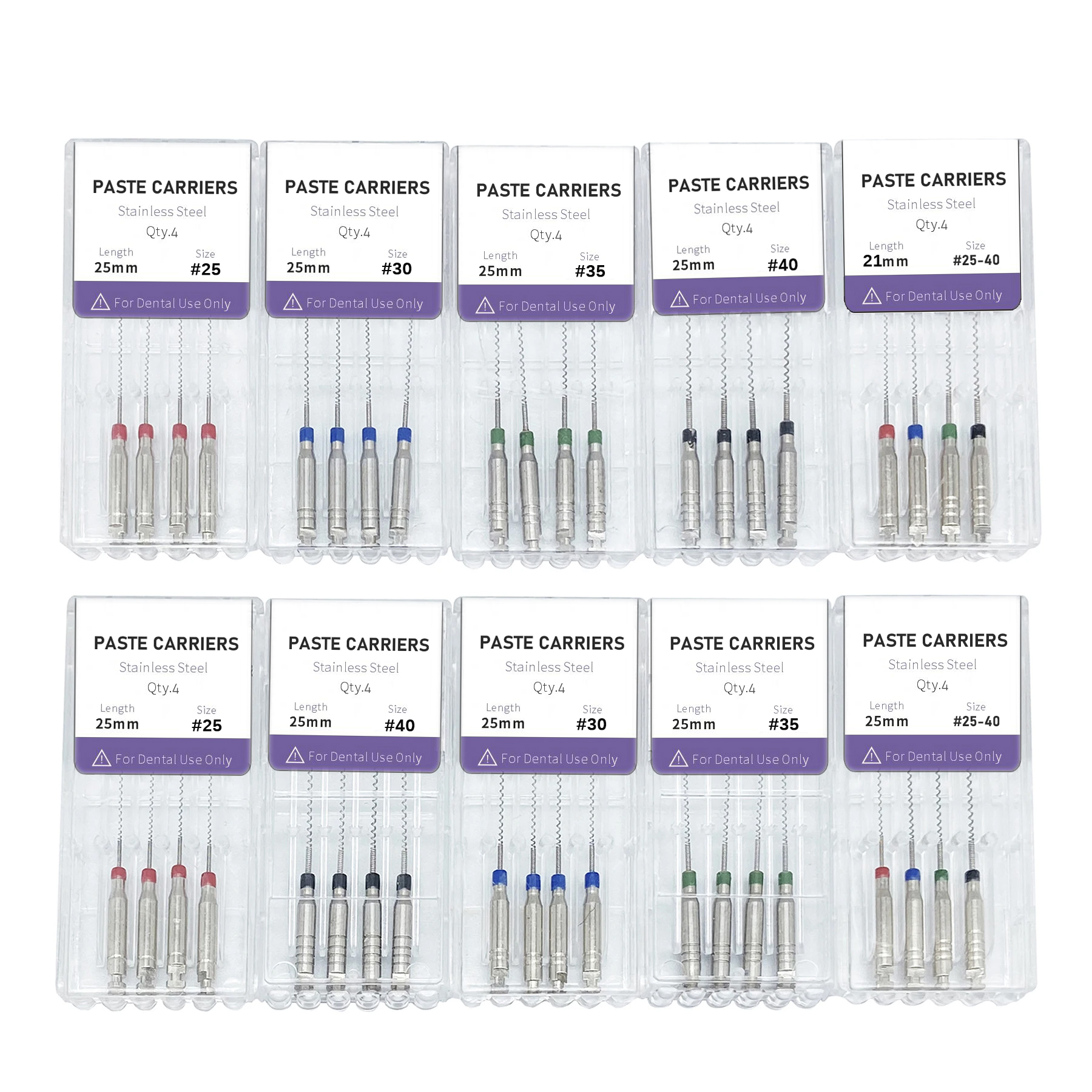 1 Packung Dental Lentulo Paste Träger Endodontie Reibahlen Bohrer Burs Endo Dateien Zahnarzt Materialien Instrument
