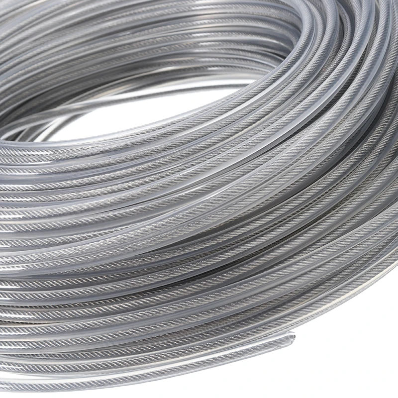 LUSQI 5M/10M/15M Stahldraht Nylon Rasentrimmer Linie Freischneider Trimmer Seil Rasenmäher Kabel Lange Runde Rolle Gras Ersatz