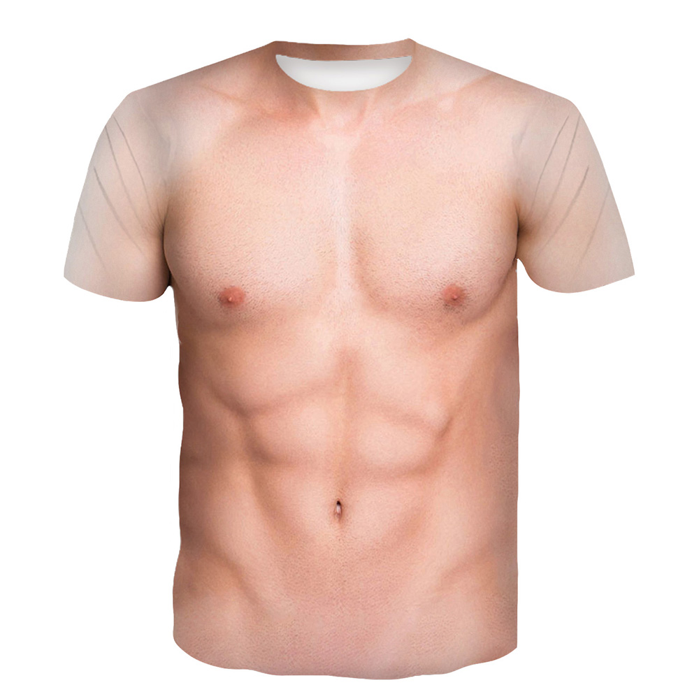 おかしい筋肉 Tシャツ筋肉 3D プリントストリート男性女性スポーツカジュアルファッション特大 Tシャツ子供 Tシャツトップス男服