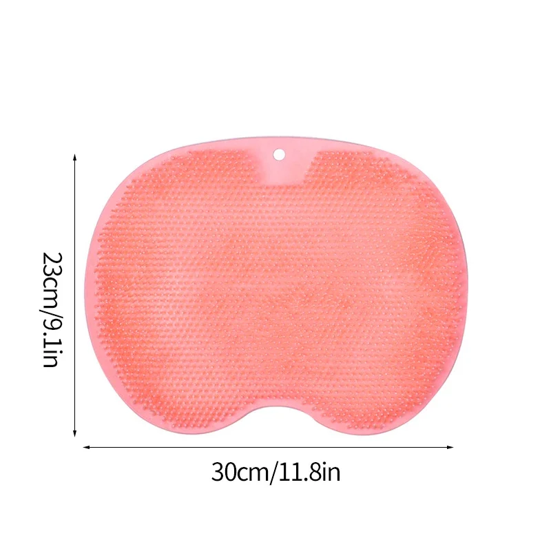 1 PC Exfoliating นวดอาบน้ํา Scraper ห้องน้ํา Non-SLIP Bath MAT แปรงนวดหลังซิลิโคนล้างเท้าทําความสะอาดร่างกายอาบน้ํา