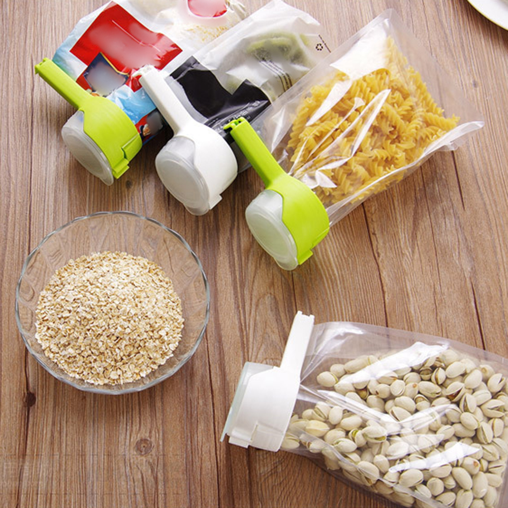 Food Storage Seal With Dumping Port, Food, Chip Bag Clip, Plastic Cover Food Clip, For Sorting And Storing Food In The Kitchen