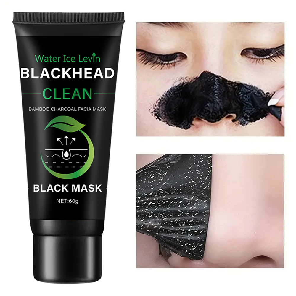 Bamboe Houtskoolvezelmasker Mee-eter verwijderen Diep masker Diepe reiniging Reiniging Exfoliërend masker Behandeling Zwart masker
