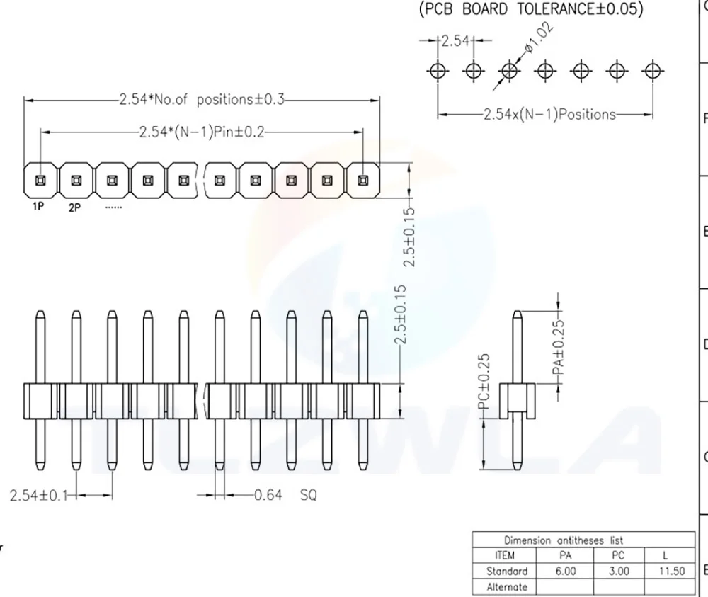 10PCS 1X40Pin Breakable Pin Header 2.54mm Single Row Male Header Connector PCB Pin Strip for Arduino Yellow/Green/White/Black