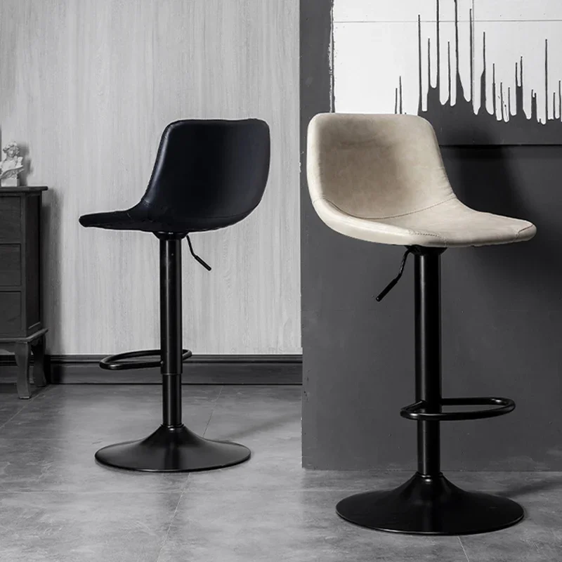 โมเดิร์นไม้ Nordic เก้าอี้บาร์ร้านอาหาร Luxury Vanity Retro เก้าอี้บาร์ห้องครัวกลางแจ้งสูง