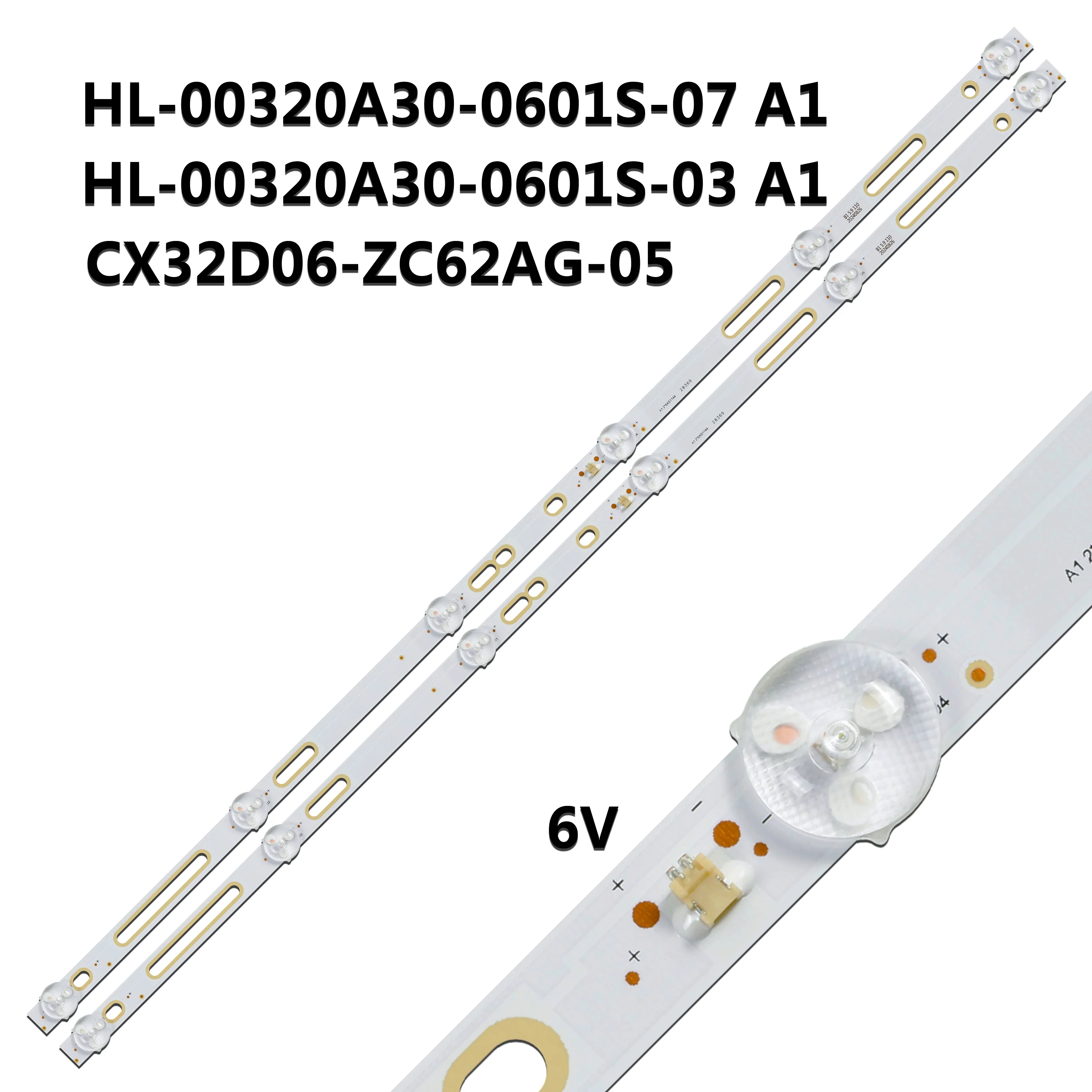 LED-Hintergrundbeleuchtungsstreifen für CX32D06-ZC22AG-05 HS- 30800532 Z10DTZ002-A20 43MK-C32001-35V2 LE-32Z10 32LEM-1045/T2C 32LEX-5045/T2C