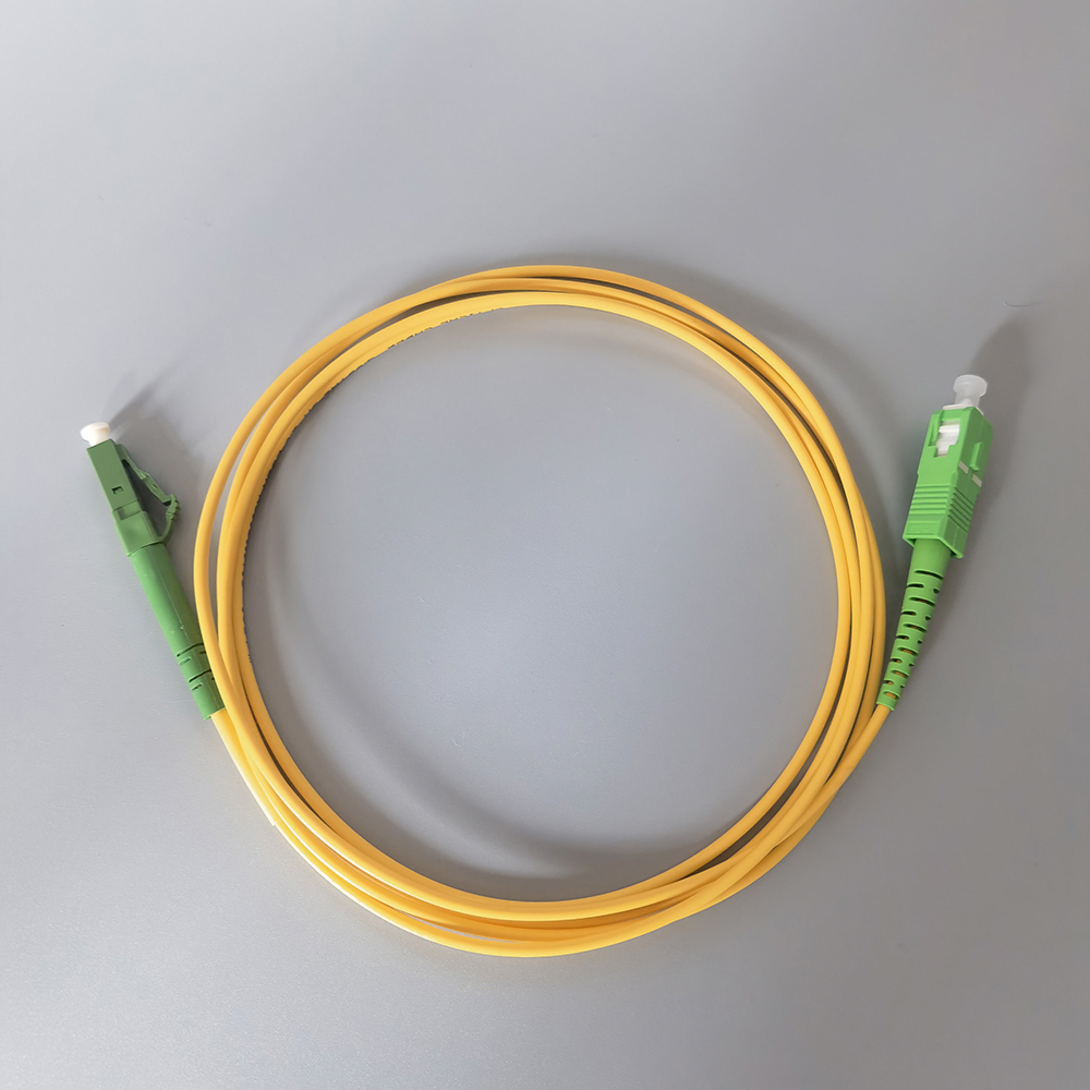 Cabo de remendo de fibra interna ftth sc/apc para comunicação lc/apc diâmetro de fibra óptica 2mm 1.1/3/5/710m cabo de remendo óptico