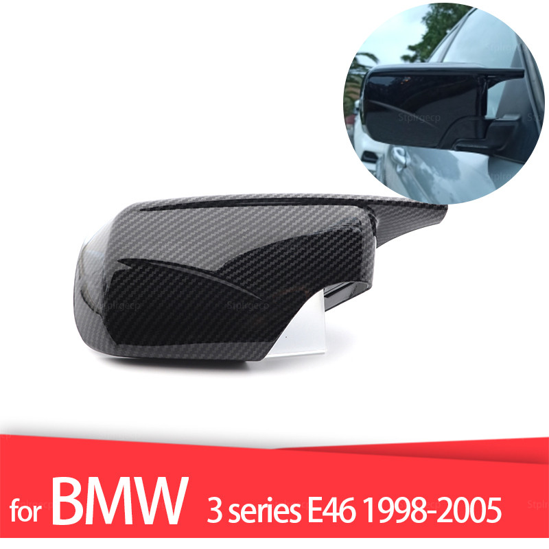 ABS Rearview Mirror Case Door Wing Mirror Cover Cap Shell Housing for BMW E46 316i 318i 318d 320d 320i 323i 325i 328i 330d 330i