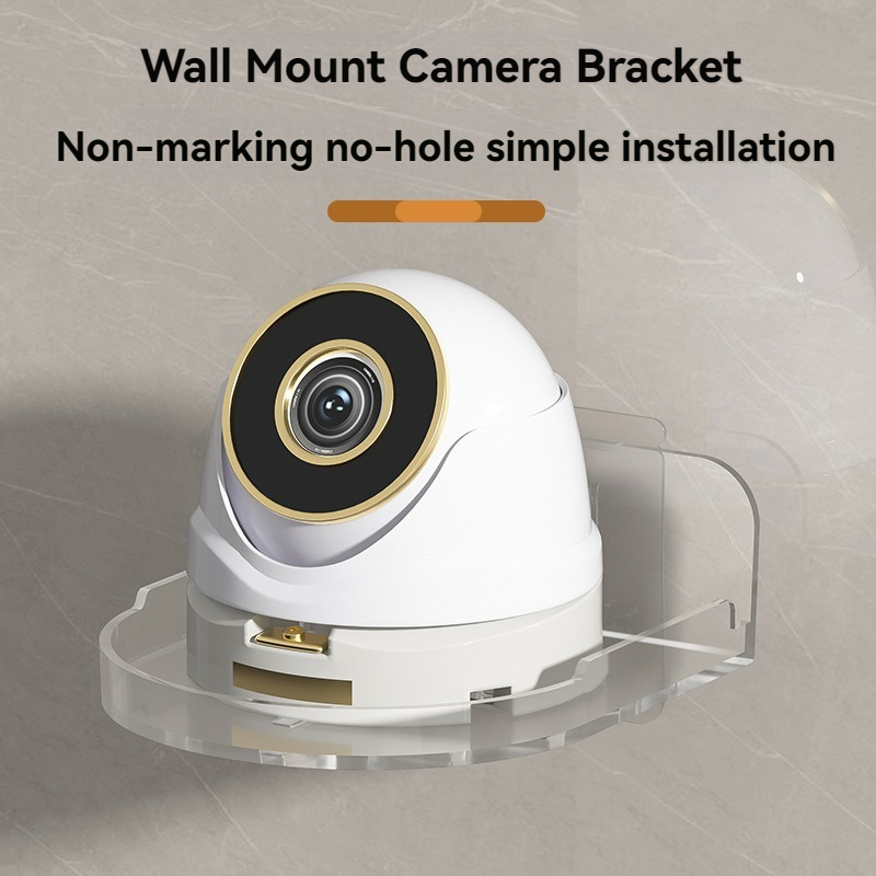 Universal Non-Drilling Wall Mount for CCTV Camera - Durable and Space-Saving Storage Holder