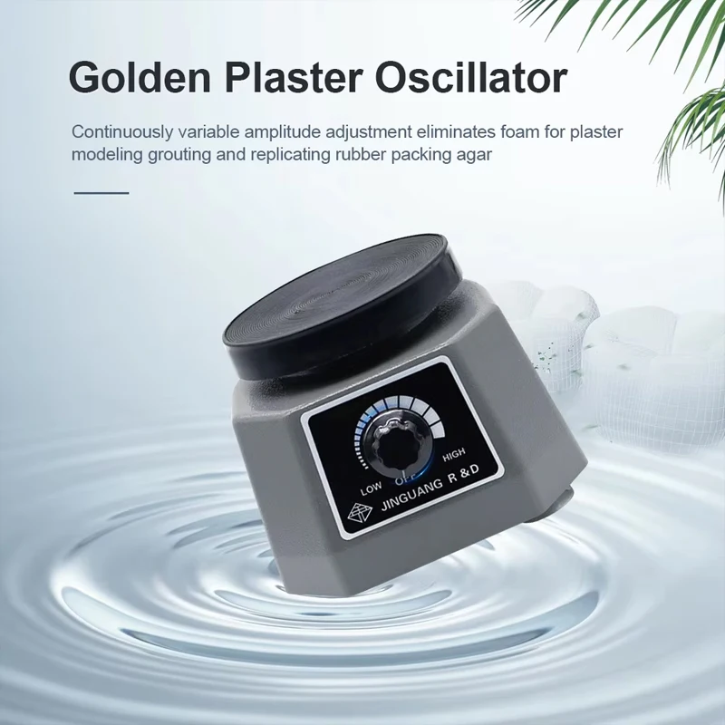 4" Round Shaker Plaster Vibrator Plate 110V/220V Lab Vibrator Dental Equipment Machine Variable Intensity Shaker Adjust Speed