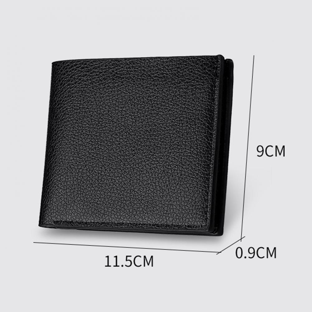 Minimalist Faux Leather Wallet Stylish Men's Faux Leather Wallets with Multiple Pockets for Business Travel Use for Male for Men