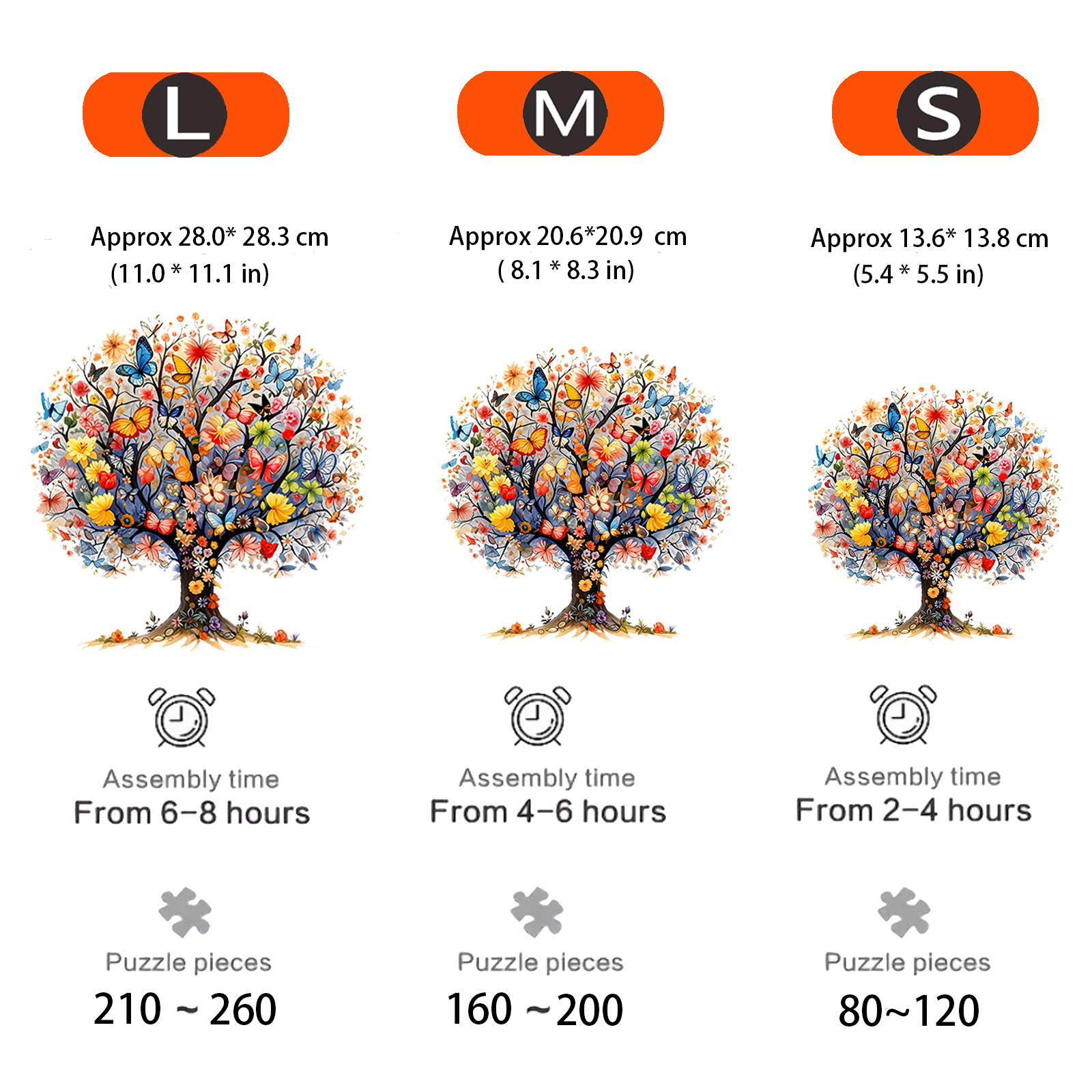 Einzigartige Holzpuzzles „Baum des Lebens“ – unregelmäßiges Puzzle in Tierform, lustiges Freizeitspielzeug, perfektes Geschenk für Weihnachten, Geburtstage