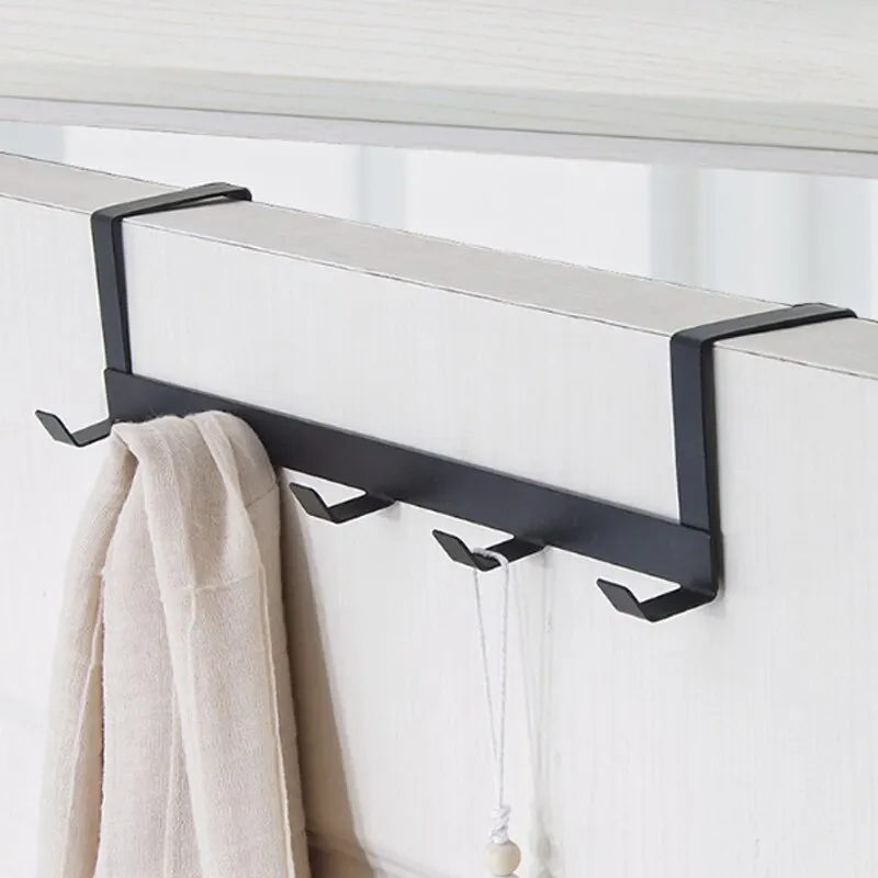 Haken über der Tür, 5-Haken, für Zuhause, Badezimmer, Organizer, Kleidung, Mantel, Hut, Handtuchhalter, Badezimmer, Küchenzubehör