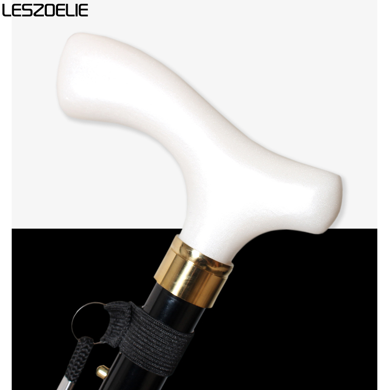 85cm do 95cm regulowany kij mężczyzna uchwyt z żywicy czarny stop aluminium luksusowe laski damskie składane elegancka laska