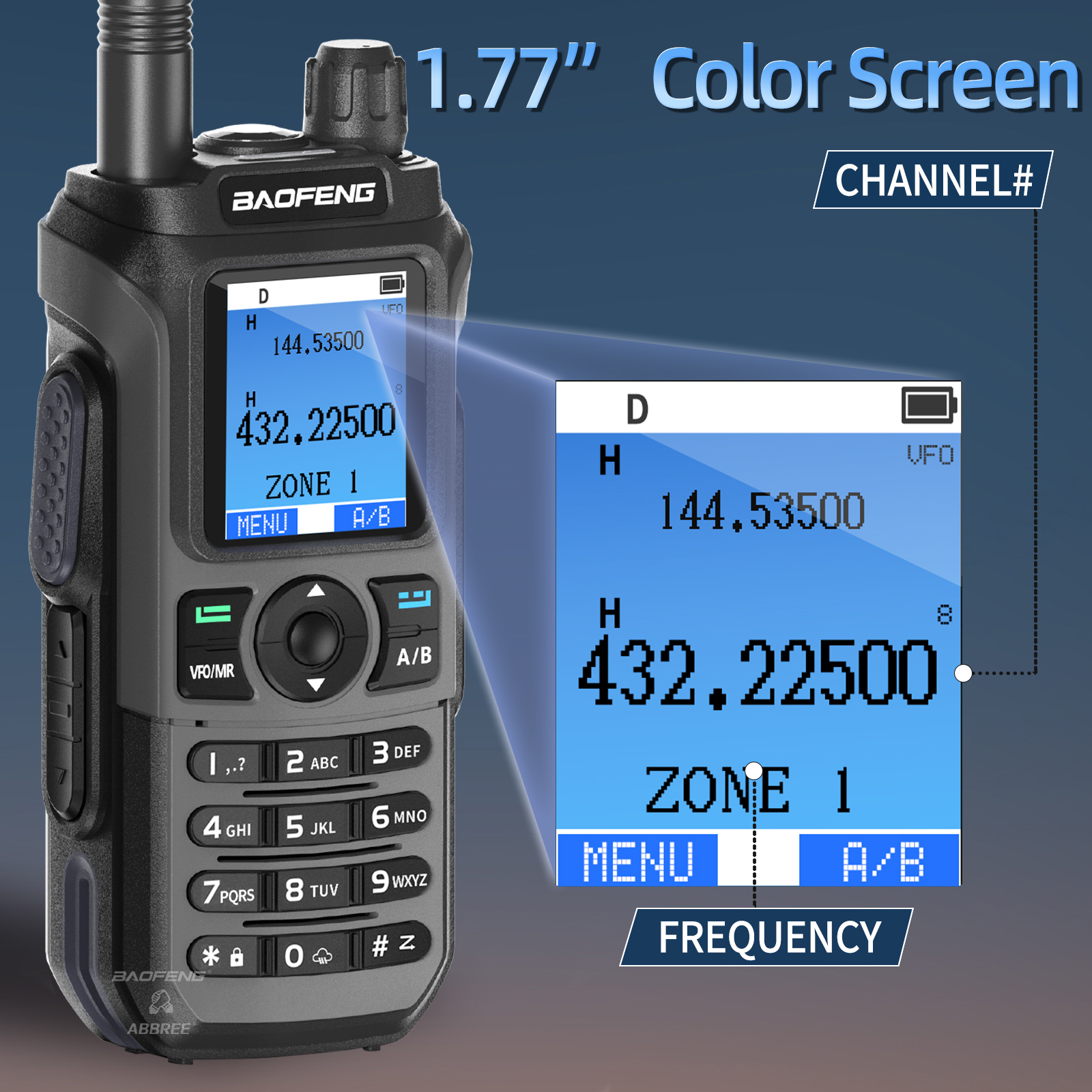 BAOFENG UV-21 PRO V3 Walkie Talkie Multi Band Bluetooth App Programmierung Drahtlose Kopierfrequenz Typ-C Air Band Long Range Radio