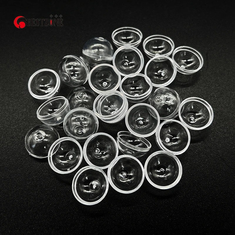 50Pcs 0.67/0.68Inch Very Small 17MM Mini Tiny Empty Plastic Balls Capsule Toys Surprise Ball Container Prop Paintball DIY
