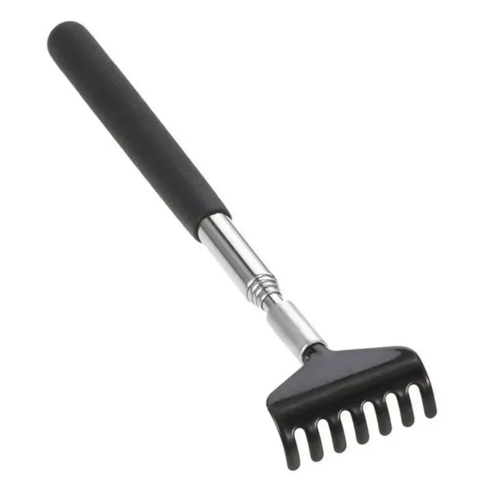 Arranhador telescópico para as costas, massageador, ferramenta de aço inoxidável de metal com bolsa de transporte