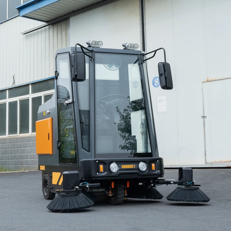 Máquina de limpieza barredora de pisos automática industrial U190C Street Cleaner