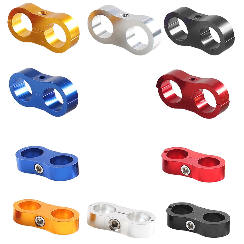 Universele AN4 AN6 AN8 AN10 Billet Olie Brandstof Waterslang Buis Seprator Divider Klem aluminium lijn separator Kit