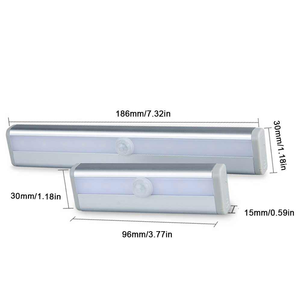 PIR Motion Sensor LED Schrank Licht 6/10 Led Automatische Sensor Kleiderschrank Schrank Licht Schublade Nachtlicht Lampe für Küche Schlafzimmer