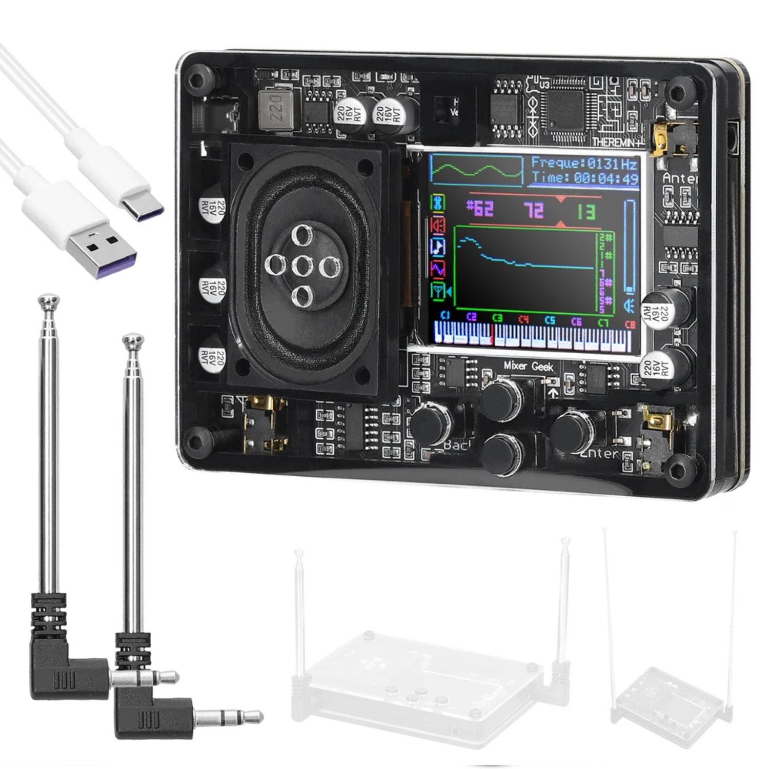 Theremin instrumento musical romance e divertido equipamento geek Theremin + presente para fãs de música do namorado