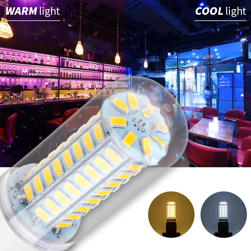หลอดไฟ E27 LED E14โคมไฟข้าวโพด GU10สปอตไลท์220V หลอดไฟ B22ประหยัดพลังงานหลอด LED สำหรับห้องนั่งเล่นที่บ้าน